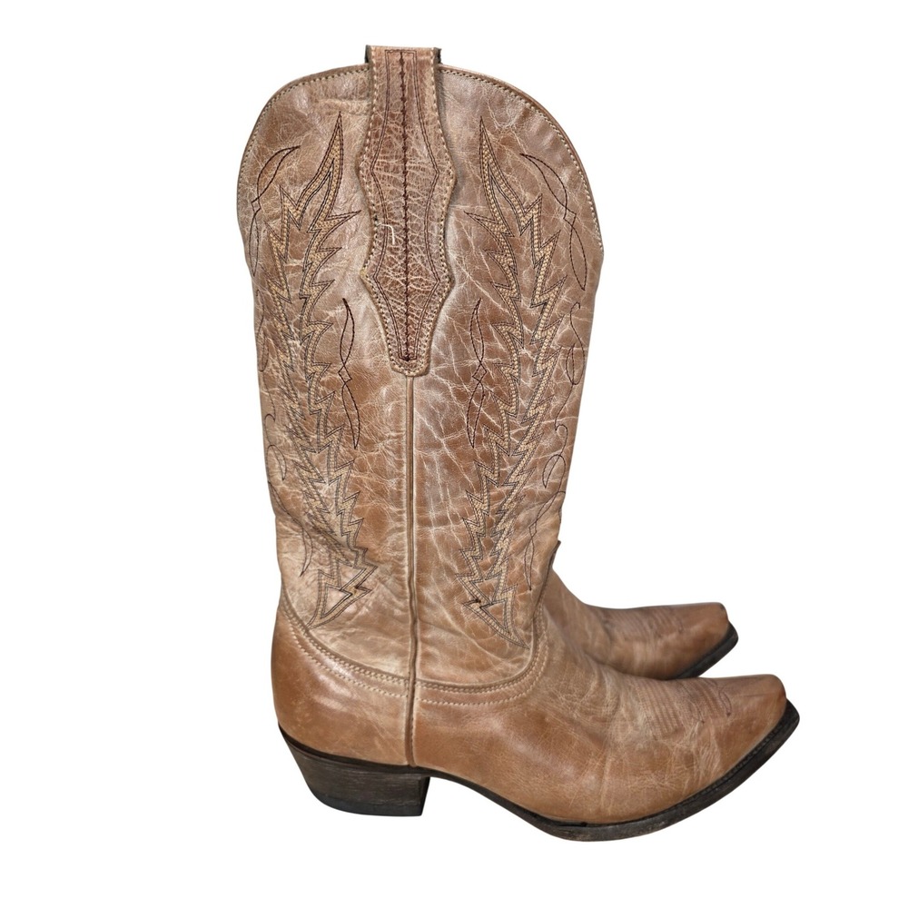 Cavender's Cowboy Boots Womens 10  Brown Leather Western Rodeo Ranchwear Country